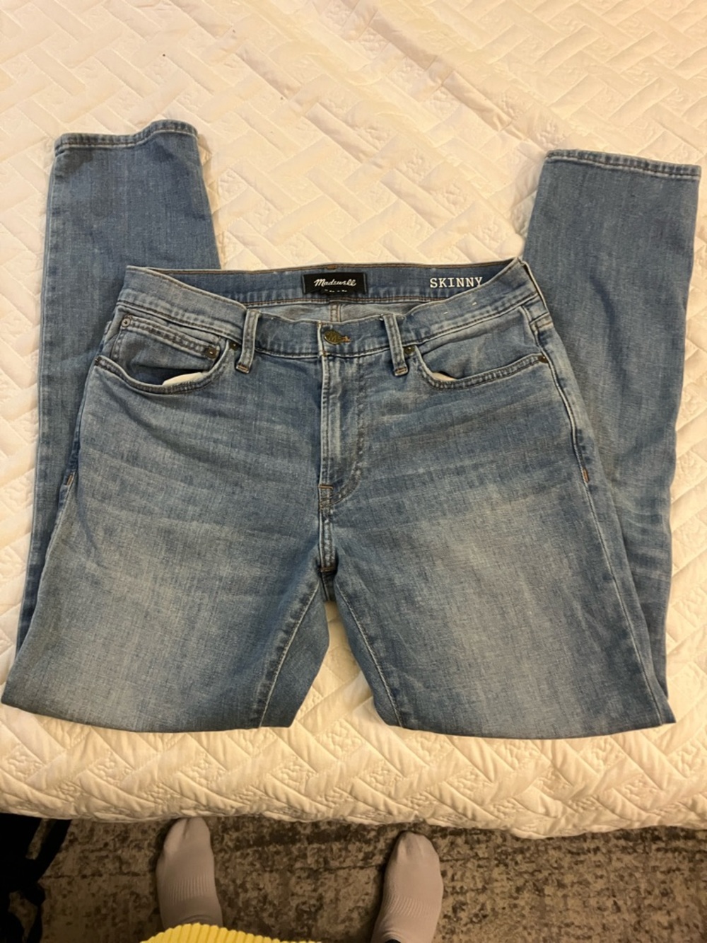 Madewell Skinny Jeans in Light Blue Denim
